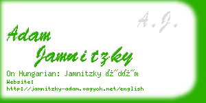 adam jamnitzky business card